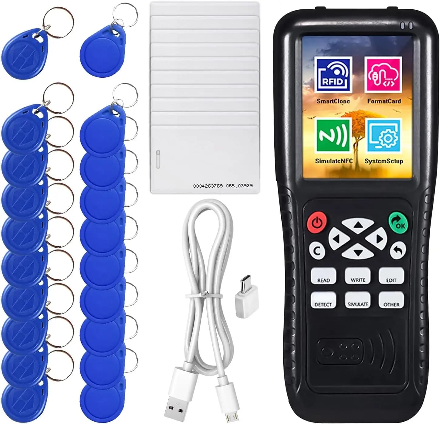 RFID ID Duplicator Copier Writer Decode Function Smart Card Key Machine RFID NFC Copier ID Reader Writer
