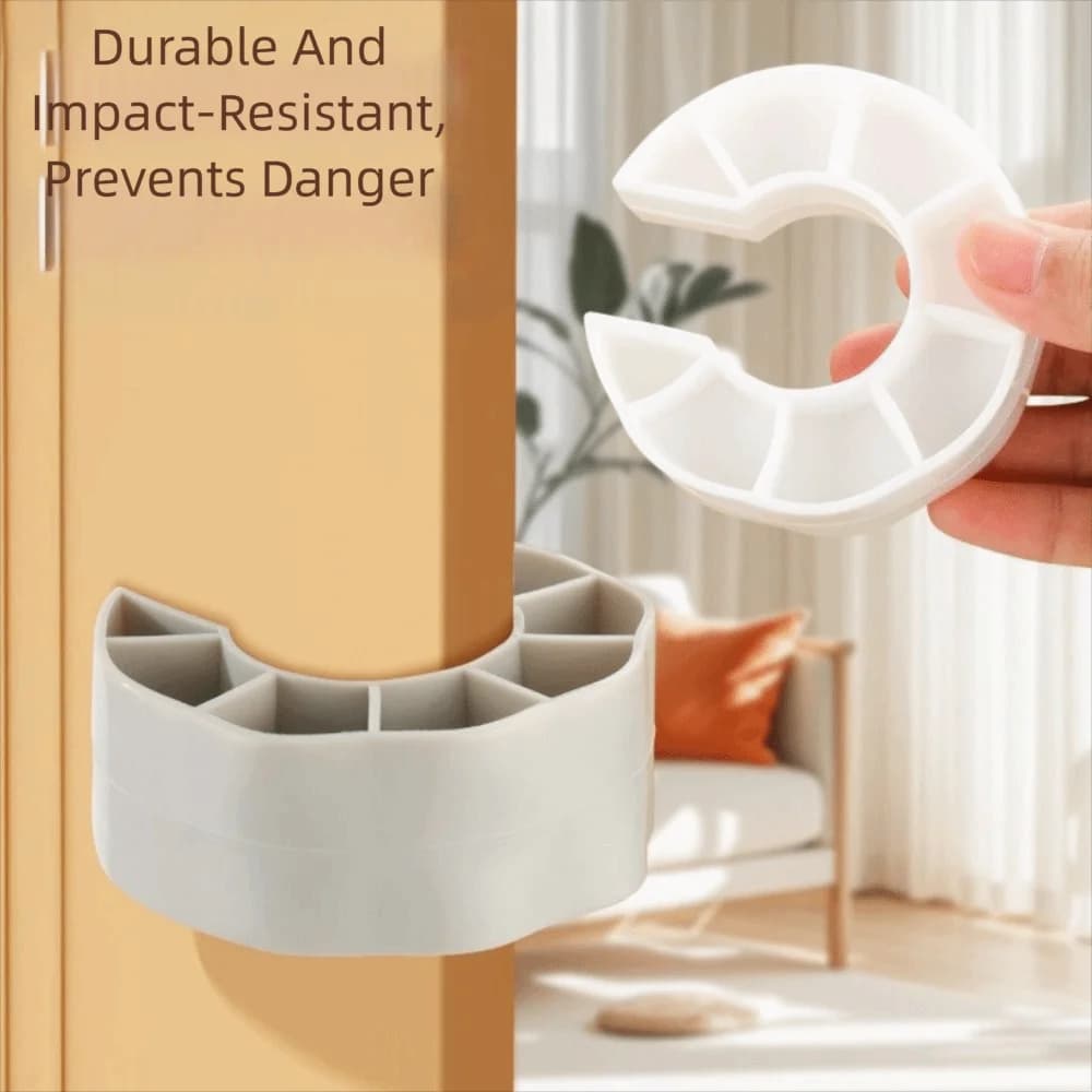 Supporto Fermaporta in PVC morbido Riduzione del rumore Protezione da parete universale anti pizzico Design silenzioso Protezione antiscivolo Sicurezza per bambini