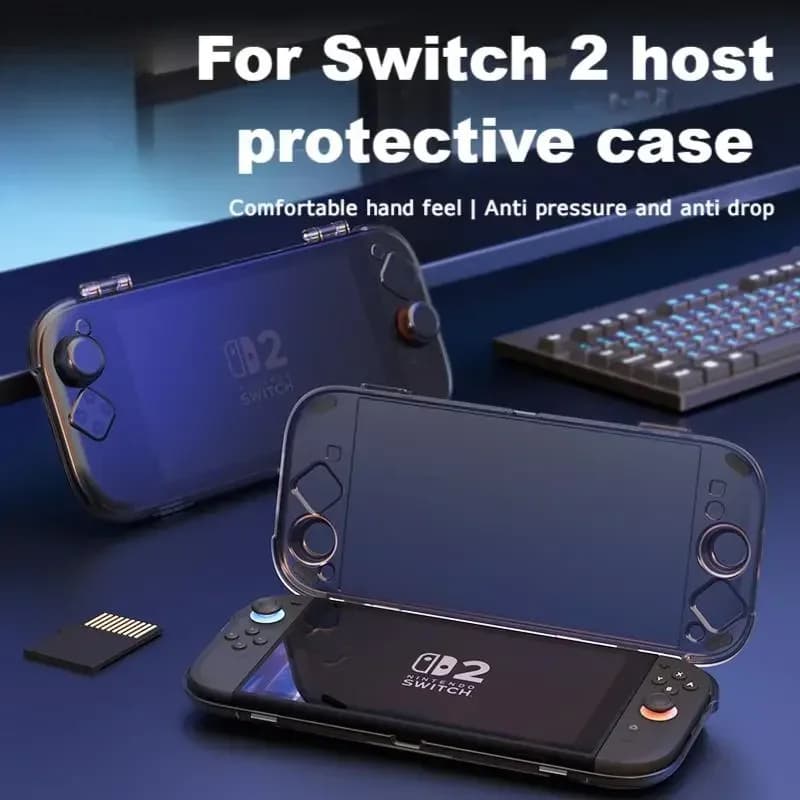 Custodia Protettiva Rigida in PC Anti-Caduta e Anti-Graffio per Console di Gioco Nintendo Switch 2 - Accessori per Videogiochi