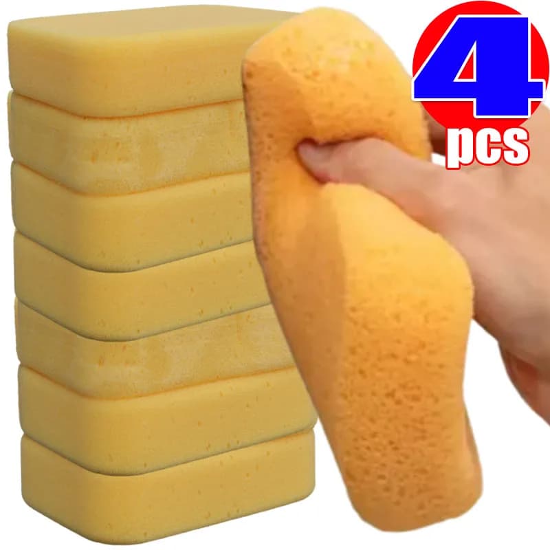 Car Wash Sponge Car Care Accessories Waxing & Cleaning Sponge High-Density Sponge Cloth Large Cloth Cleaning Tool Accessories