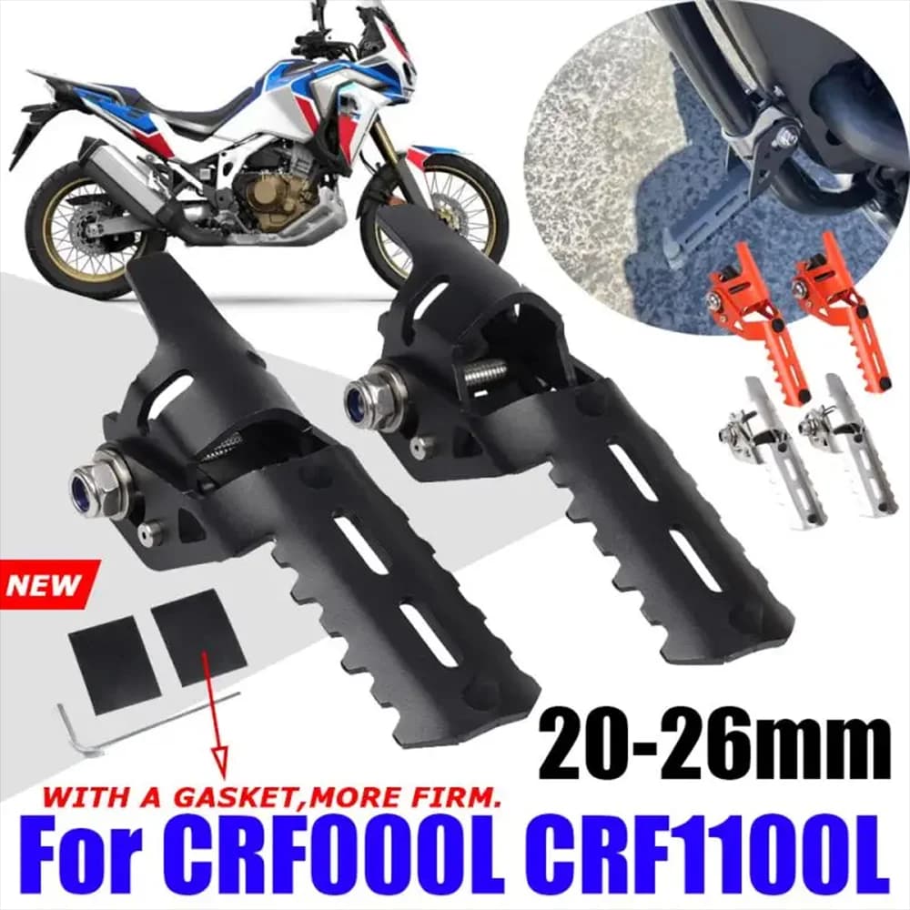 Moto poggiapiedi pieghevole pedane pedane morsetti a pedale per Honda CRF1000L Africa Twin CRF1100L CRF1000 CRF1100 CRF 1000 1100