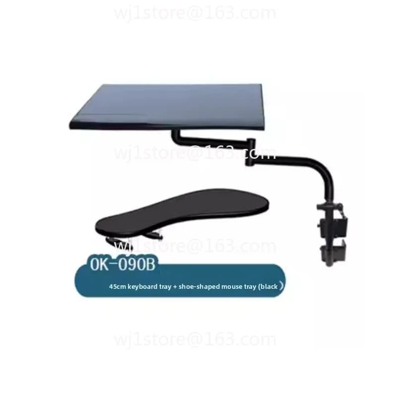 Laptop stand, keyboard, mouse rest, mobile swivel stand, can be raised and lowered, multi-point rotating computer desk