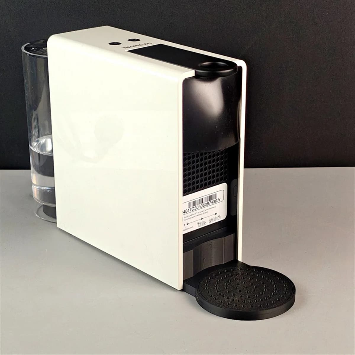Il mini vassoio antigoccia per tazza Aimee per caffettiera o la versione funziona su Mini Plus