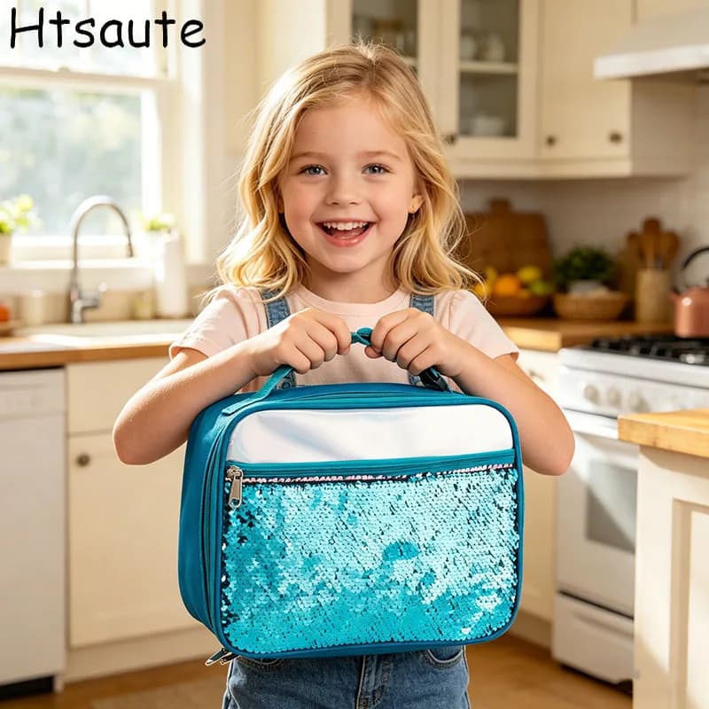 Portable lunch bag food insulated box Waterproof shoulder strap insulated box, hand-held lunch box bag, fresh aluminum