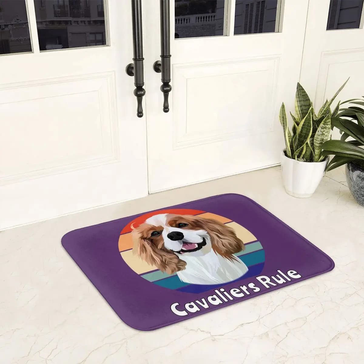 Cane Cavalier King Charles Spaniel Regali Zerbino antiscivolo Tappetino Durevole Tappeto per cucina Ingresso Camera da letto Tappetini