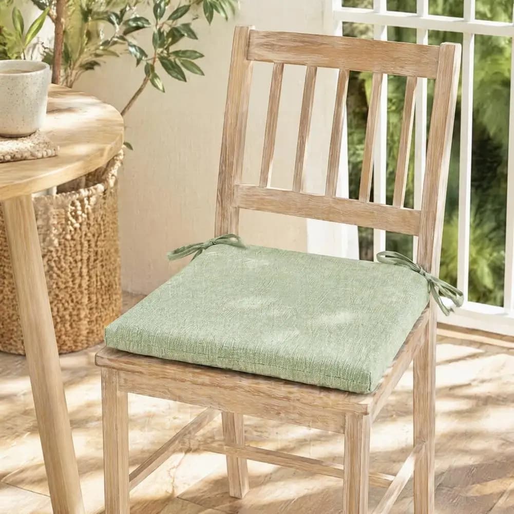 Chair Cushion for Office Chair High Elastic Pp Cotton Seat Cushion Office Chair Cushion with Ties Soft Square Seat Pad for Kids