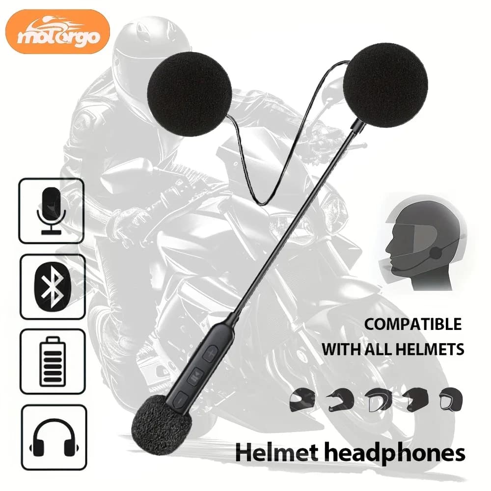 BT30 Bluetooth Motorcycle Helmet Earring Wireless BT5.3 Riding Earphone Anti-interference Skiing Earphone for Motor Bike