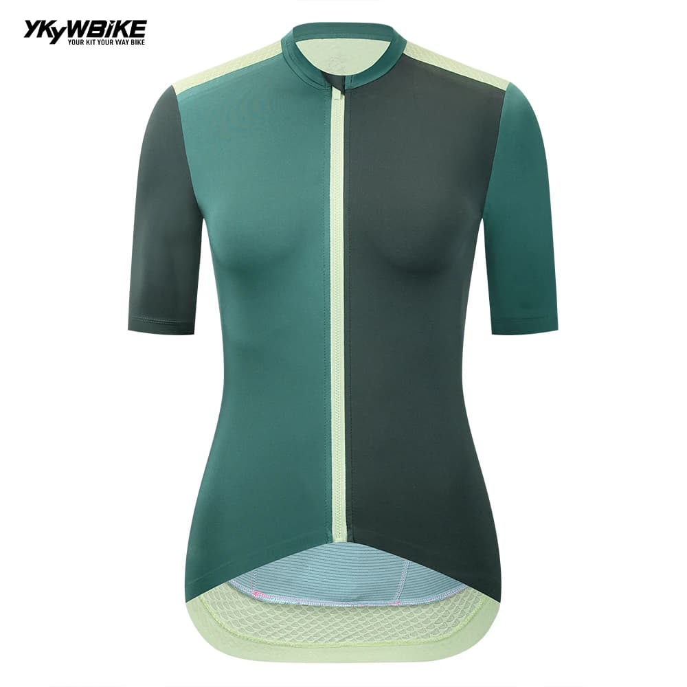 YKYWBIKE Maglia da ciclismo da donna MTB Maglia estiva da bici Maglia da downhill Pro Team Abbigliamento da bicicletta a maniche corte