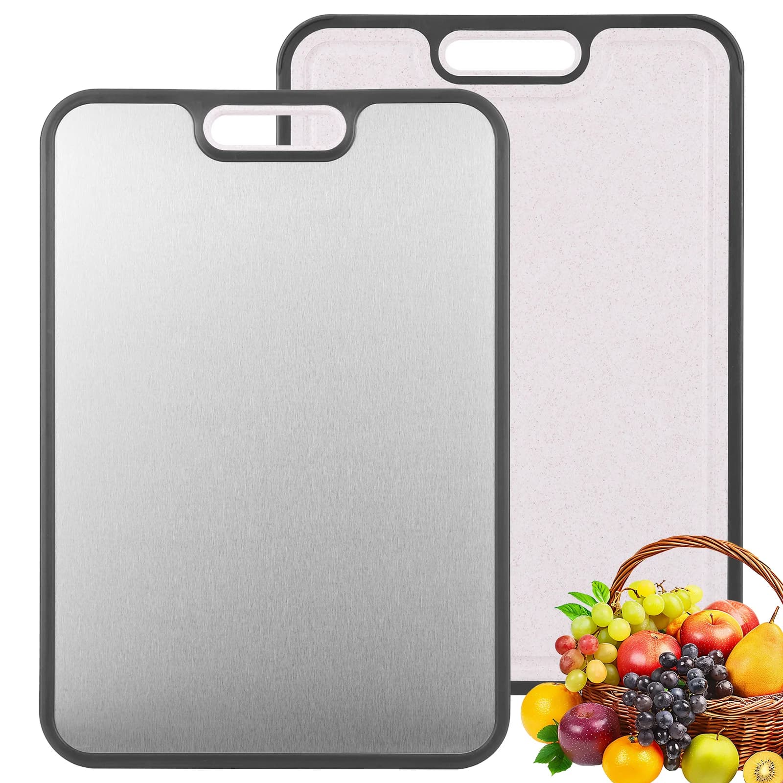Reusable side cutter with rounded edges, large cutter and thick for meat, Multipurpose kitchen tool
