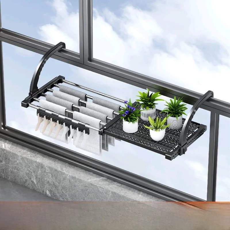 Children's Folding Clothes Dryer, Shoe Cover, Balcony Clothes rack, Space Organizer