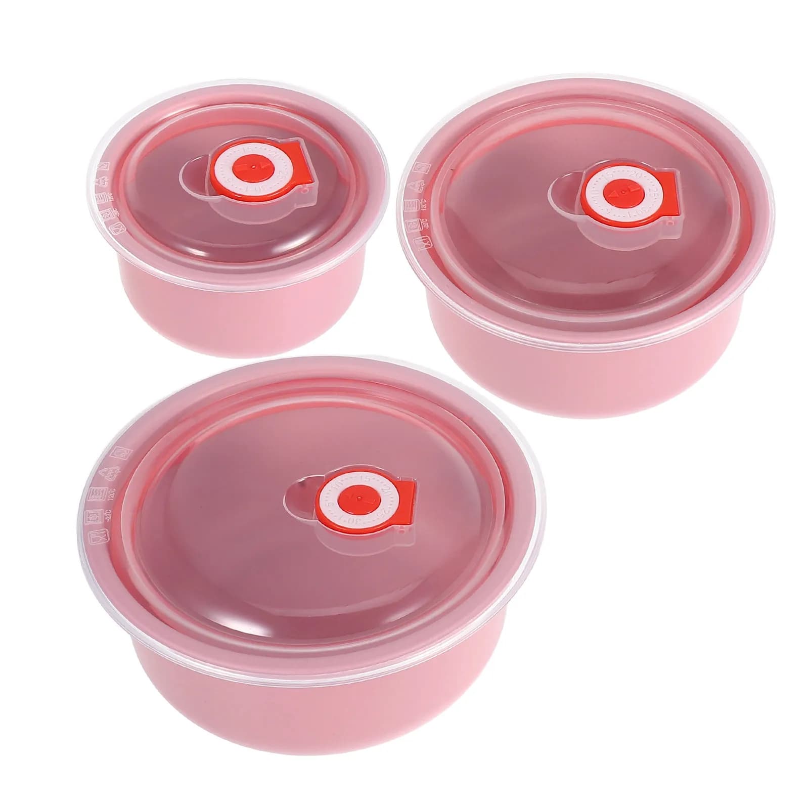 3Pcs Airtight Food Storage Containers Plastic Kitchen Organization Meal Prep Refrigerator Vegetable Fruit Freshness