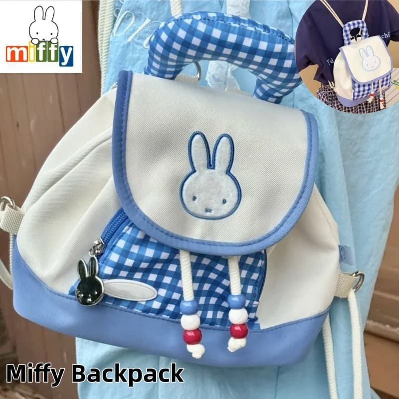 New Miffy Nautical Series Backpack, Girls' Travel Tote & Student Daypack