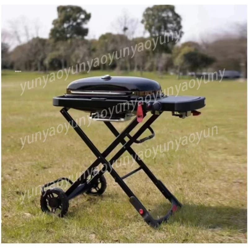 Griglia Portatile Pieghevole per Campeggio e Barbecue all'Aperto, Fornello da Picnic Facile da Trasportare