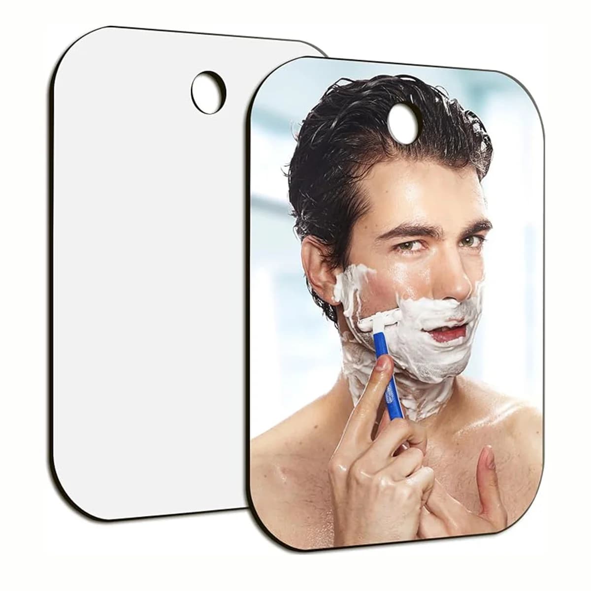 Specchio da doccia in acrilico Fogless Anti-Fog Specchio da viaggio per rasatura e trucco da donna Strumenti per accessori da bagno