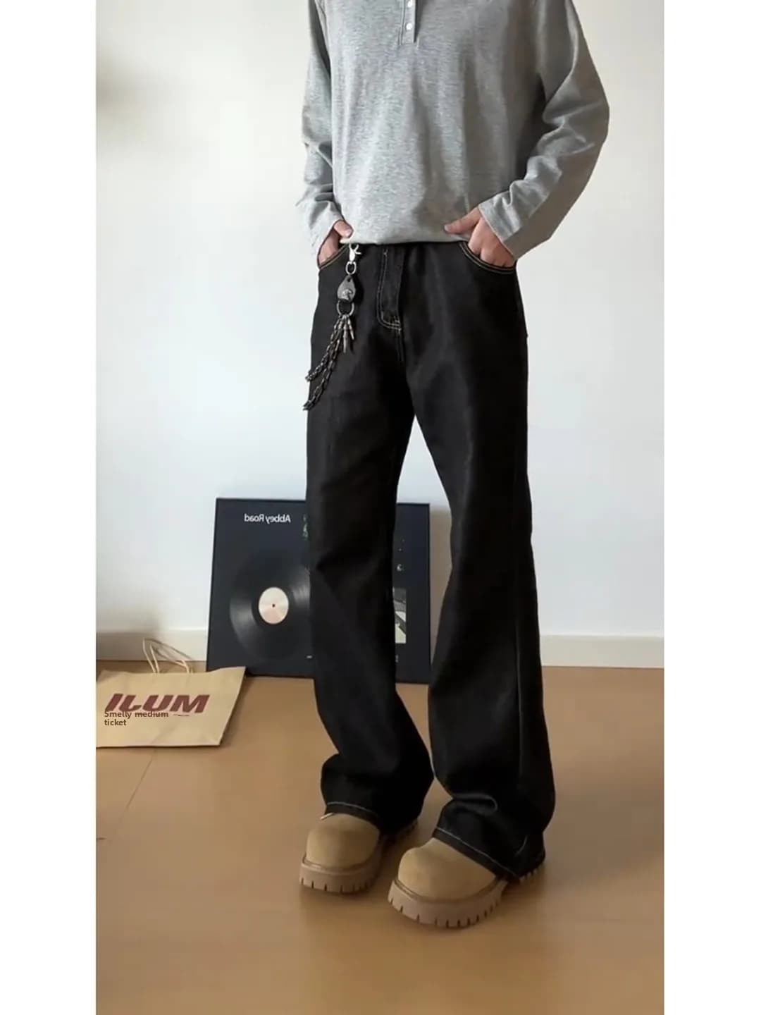 Deep Blue Original Denim Jeans Men's Sle 2025 New Cleanfit American Street Sle Slim Straight Leggings