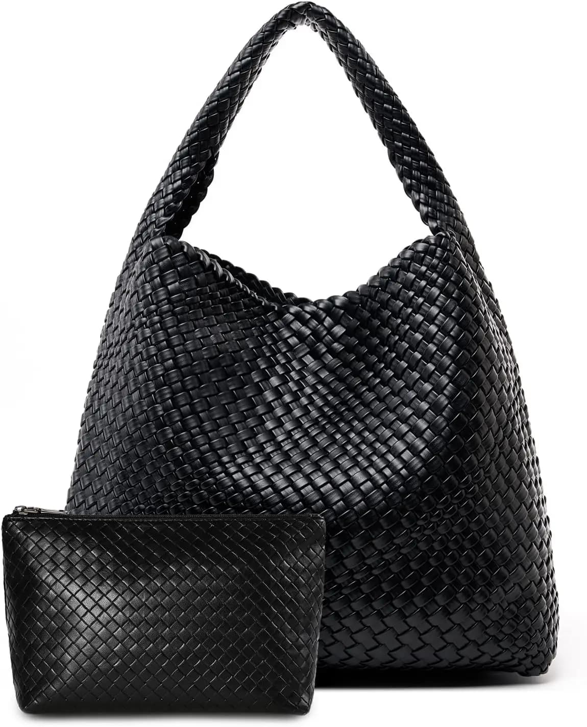Stylish Woven Bag for Women, Leather Bag Resistant with Braided Design