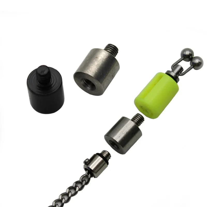 Indicatore di morso per pesca alla carpa da 2 pezzi Pesi a bobina Peso in acciaio inossidabile Filettatura per vite da 5 mm per attrezzatura per attrezzatura per attrezzatura da pesca alla carpa