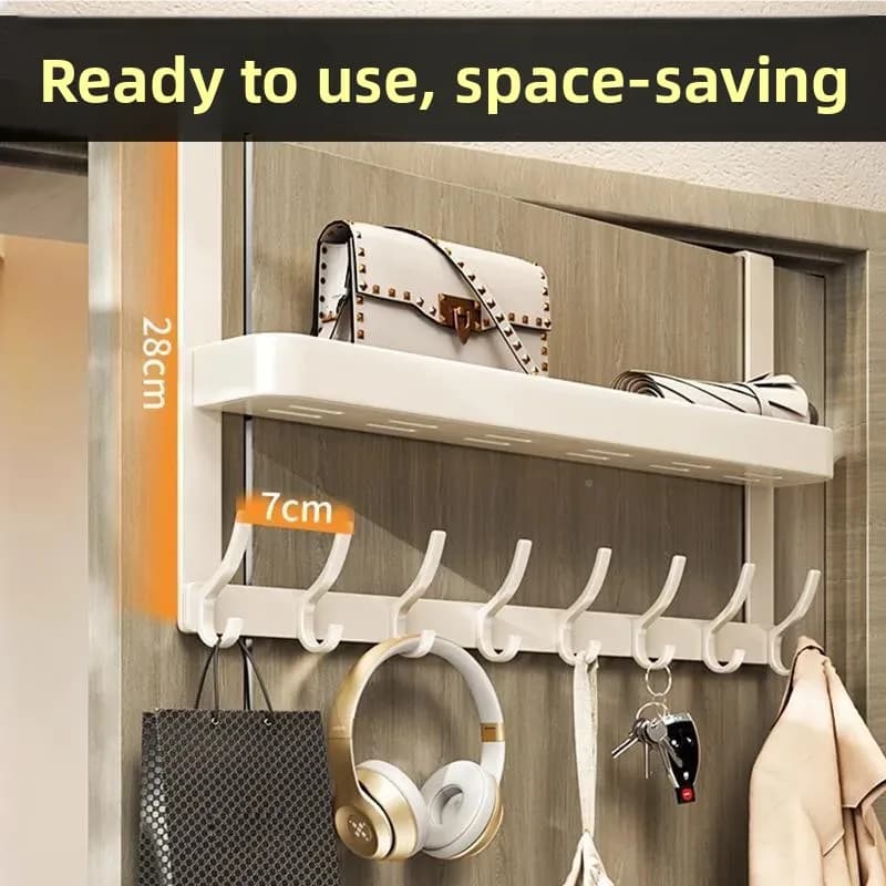 Wall Hanging Hooks with Wall decal, Dress Organizer, Stainless Steel Hooks for Home Furniture