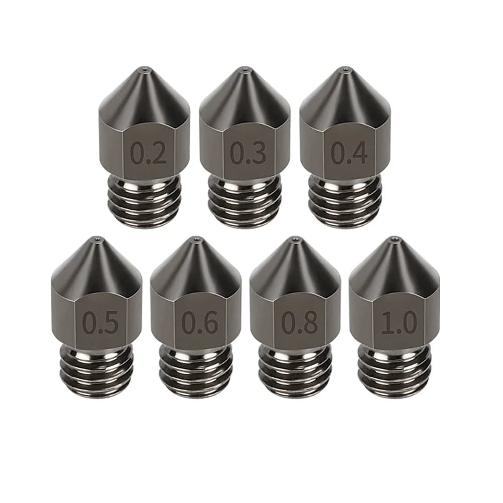 1.75mm MK8 Stampante 3D Ugello in acciaio temprato Estrusore Testina di stampa per Anet A8 A8 + Ender 3 3S Pro V2 CR10 Parti della stampante 3D