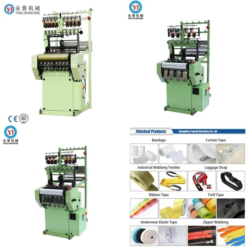 2026 CE For Mobile Cell Phone and Card Wrist Strap/nylon Lanyard Narrow Fabric Webbing Loom Weaving Making Machine