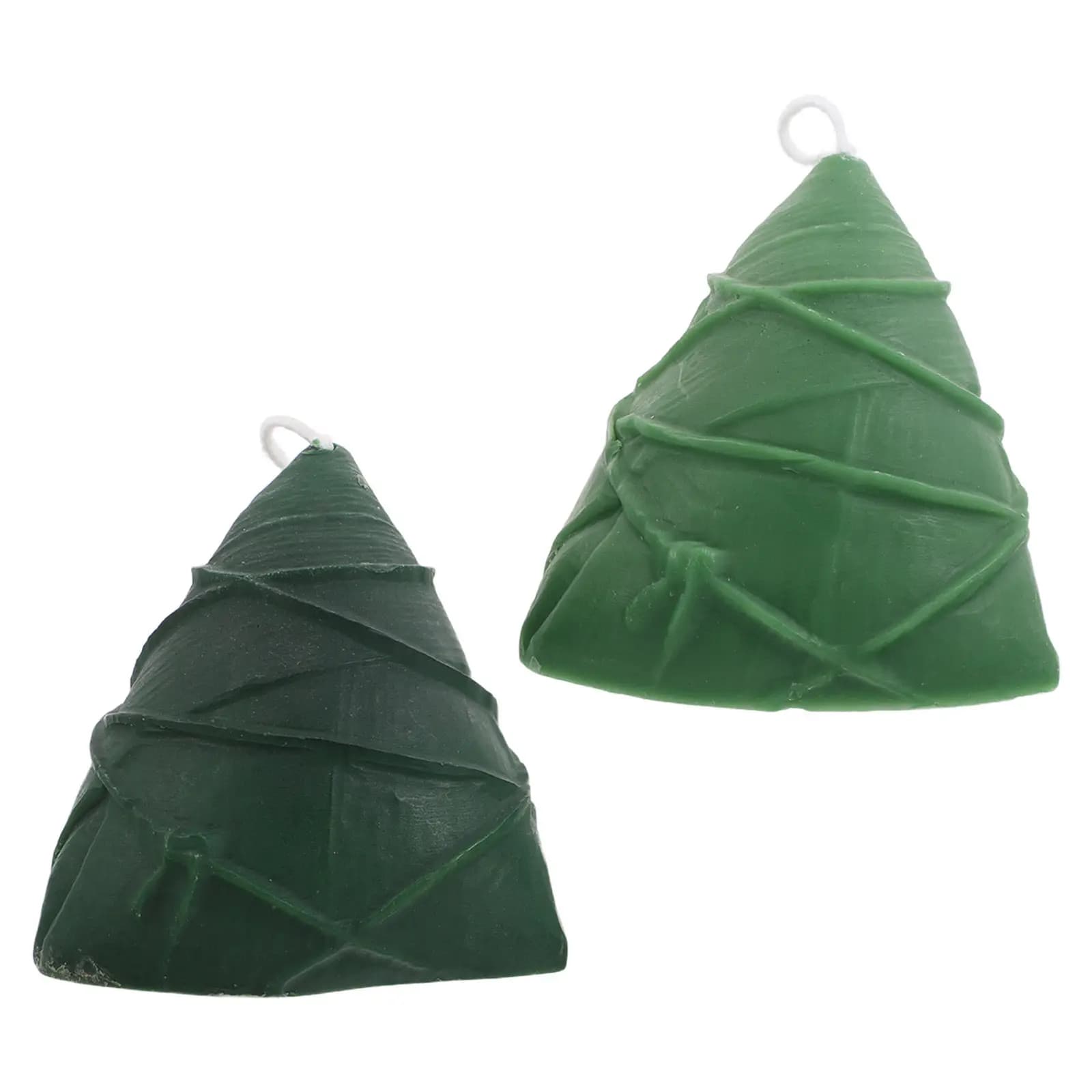 2Pcs Dragon Boat Festival Aromatic Candles Handmade Rice Dumpling Shape Scented Decorative Candles for Living Room Bedroom