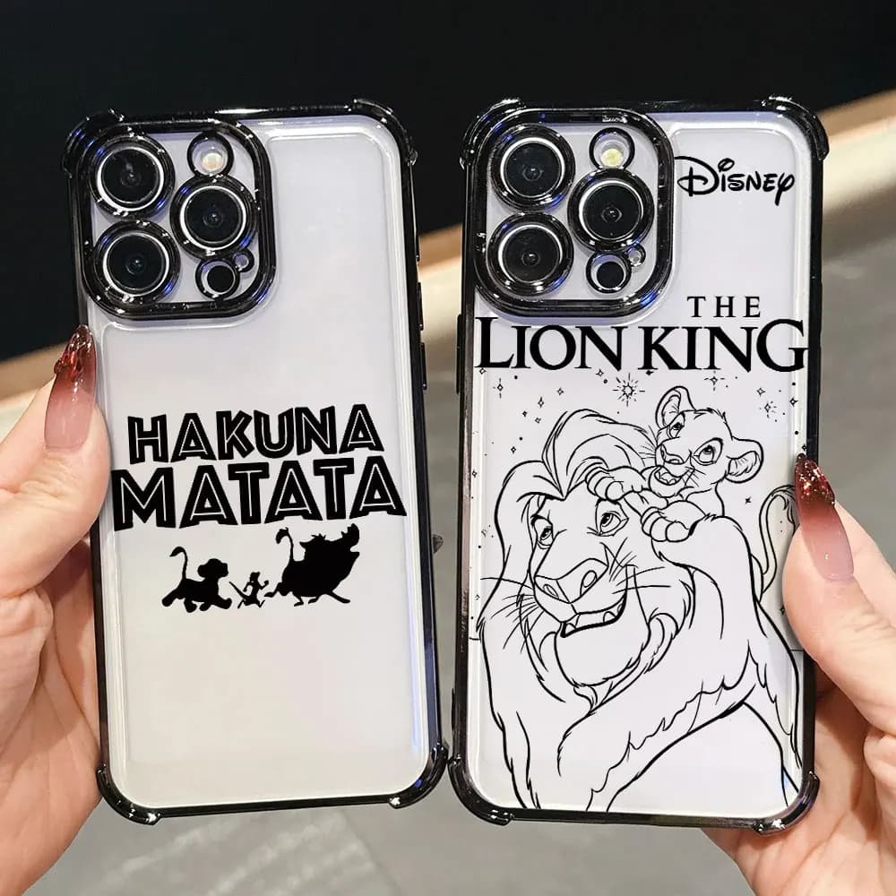 Cover for iPhone The Lion King HAKUNA MATATA Luxury iPhone 17E 17 16 Pro 15 14 13 12 11 Pro Max 17 Air 16 E Plus