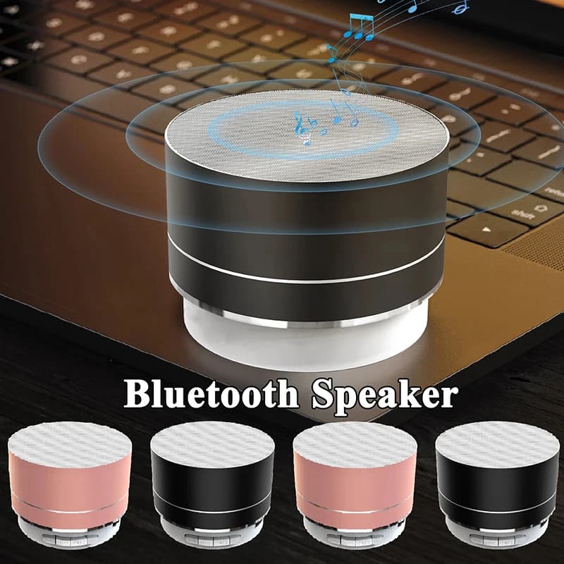 Altoparlante Bluetooth 5.0 Wireless, Mini Subwoofer Portatile in Acciaio, Altoparlante Bluetooth Compatto Colorato per Esterni con Audio Stereo