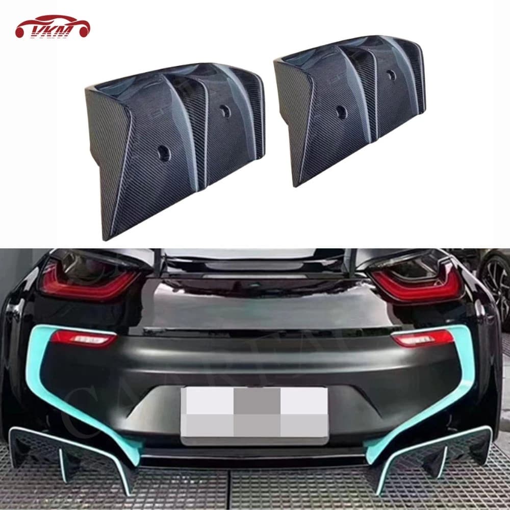 Carbon Fiber Rear Bumper Extension for BMW I8 2015-2021 Rear Diffuser Bumper Lip Spoiler Guard Body Kits FRP