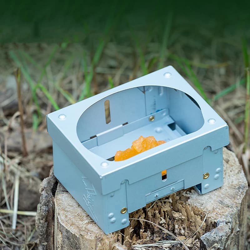 Portable German folding box stove and heating stove Solid fuel stove for outdoor camping