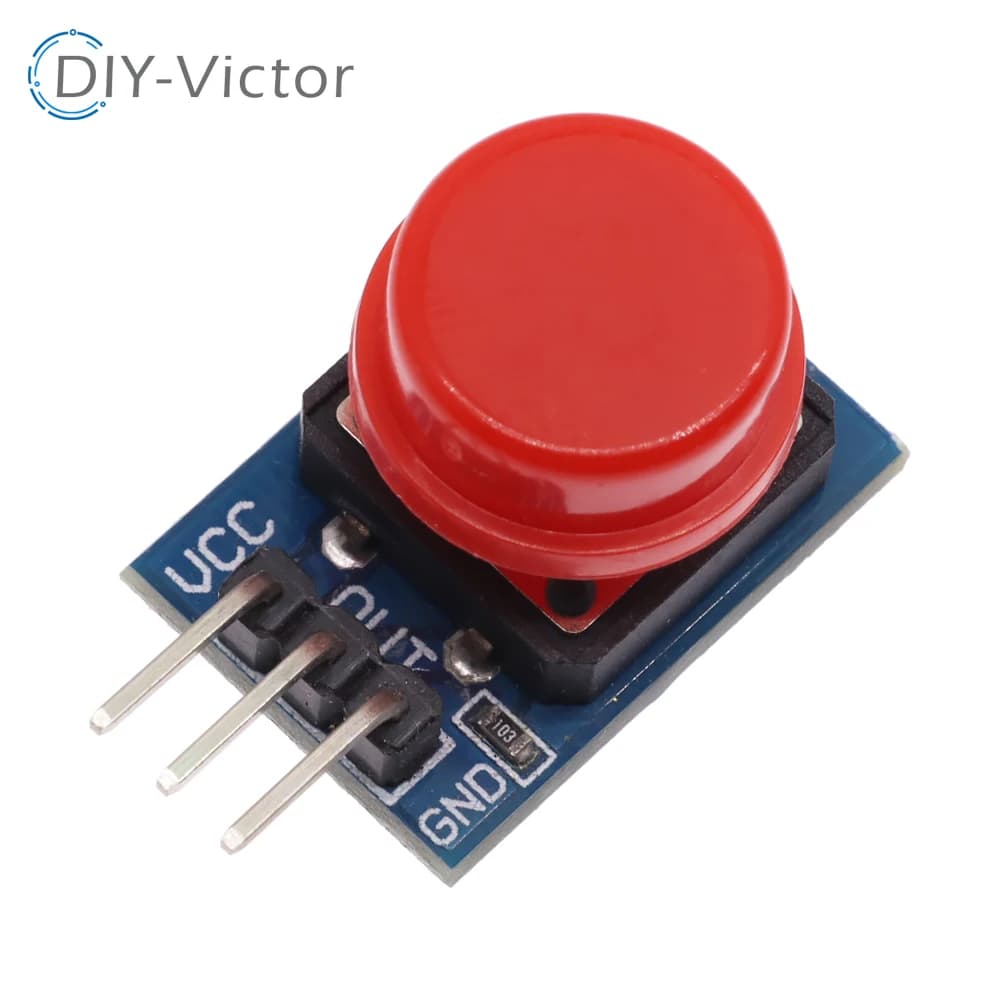 5/10PCS 12X12MM Large Micro Module Button Module Large Light Touch Switch Module with Hat High Level Output For Arduino Kit FAI FROM TE