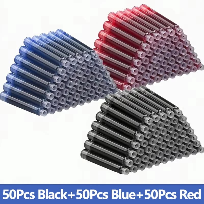 150 Ink Sacs 3.4MM Fountain Pen Ink Sac Cartridges, 3.4mm Refills School Office Stationery Caliber Ink Cartridges For Ink Pen, B