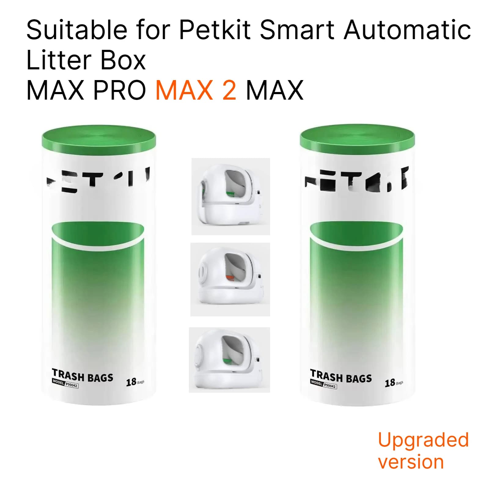 Convenient version Replacement Waste Bags For PuraMax 2 Purobot Max Pro Automatic Cat Litter Box Disposable Trash Bag