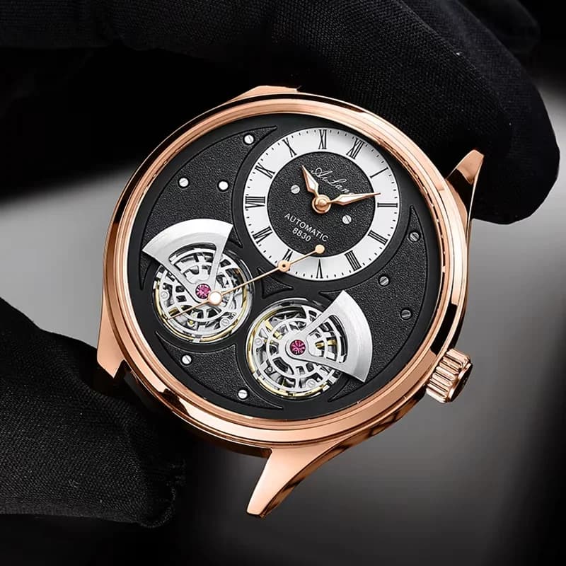 NUOVO Orologio da Uomo con Tourbillon, Meccanico Automatico, Impermeabile, Sportivo, Reloj Hombre