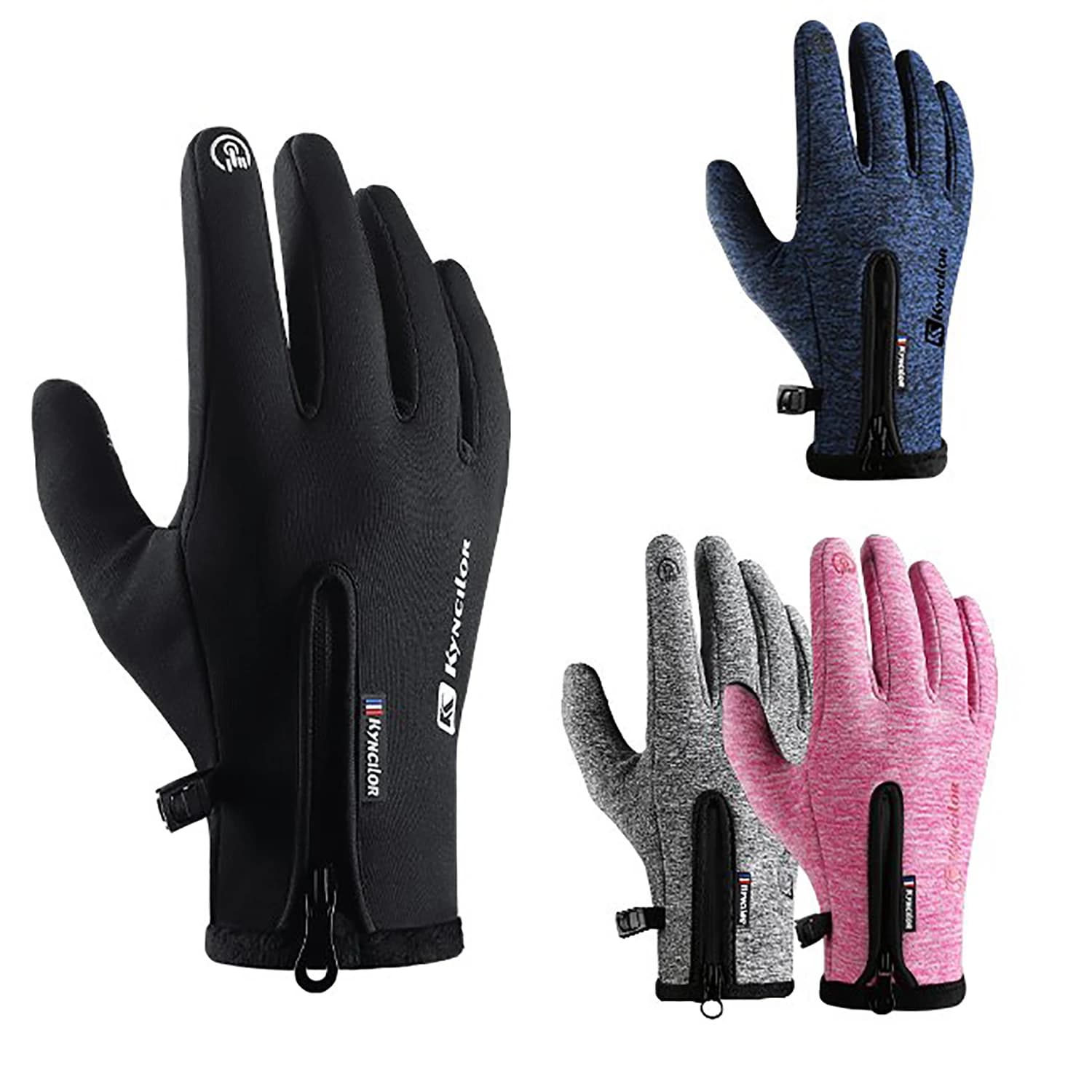 Guanti da ciclismo Touchscreen Guanti invernali a dita intere Guanti impermeabili Bici Sci Moto Equitazione Alpinismo Campeggio