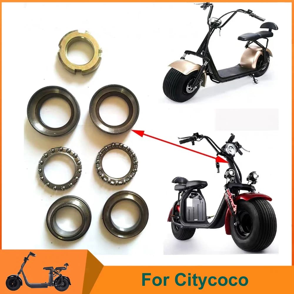 Citycoco Piantone Dello Sterzo Cuscinetto Cinese Halei Scooter Elettrico Cannotto Sterzo Cuscinetto Sette Pezzi Set Parti