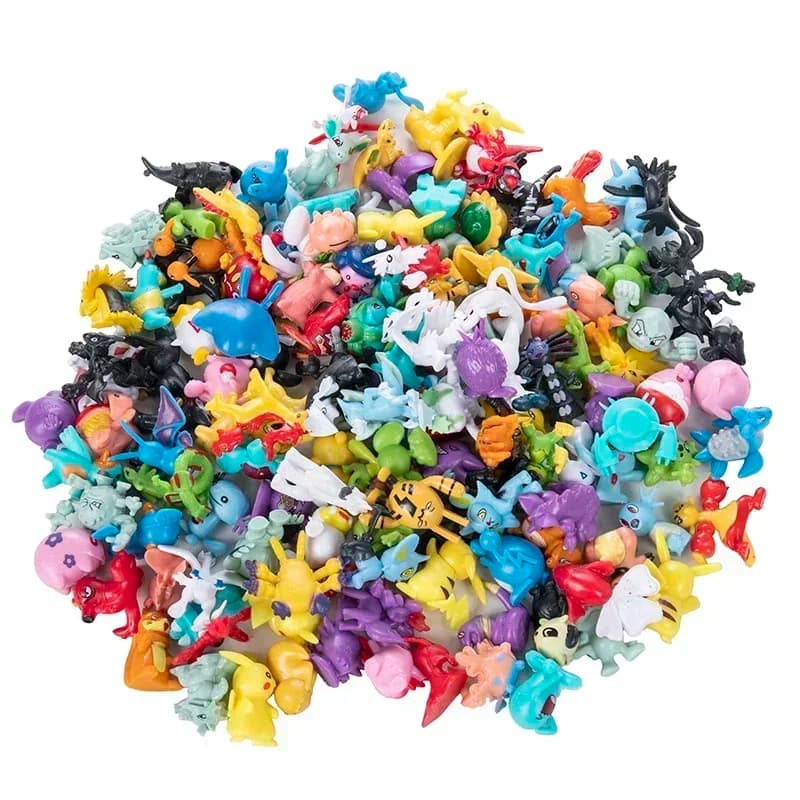 24 Pezzi Action Figure Pokémon Pikachu, Modellini Anime 2-3CM, Decorazione Ornamentale, Mini Bambole Giocattolo, Regali di Natale per Bambini