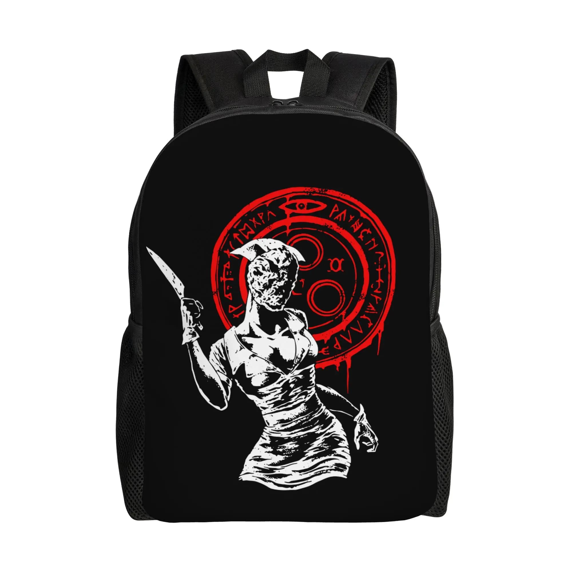 Zaino Hello Nurse Punk Y2k per uomo e donna, casual, per scuola superiore, escursionismo, viaggio, zaino da giorno, borsa a tracolla per computer portatile Silent Hill