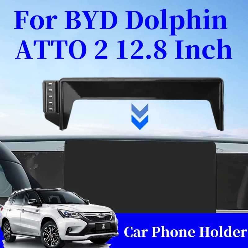 Per BYD Dolphin ATTO 2 Supporto per telefono per auto da 12,8 pollici Schermo Staffa di navigazione fissa Gravity per accessori interni auto per auto