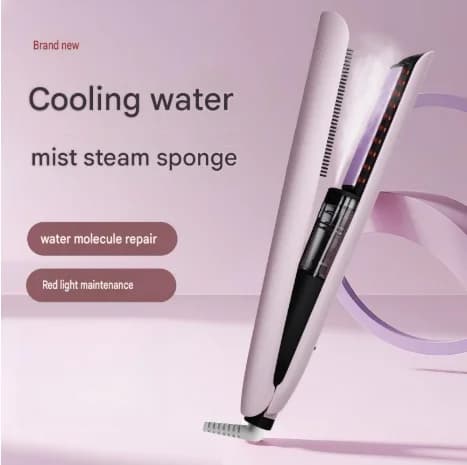 2026 new style steam hair straightening comb portable aerosol straight clip hair care negative ion curling straightener