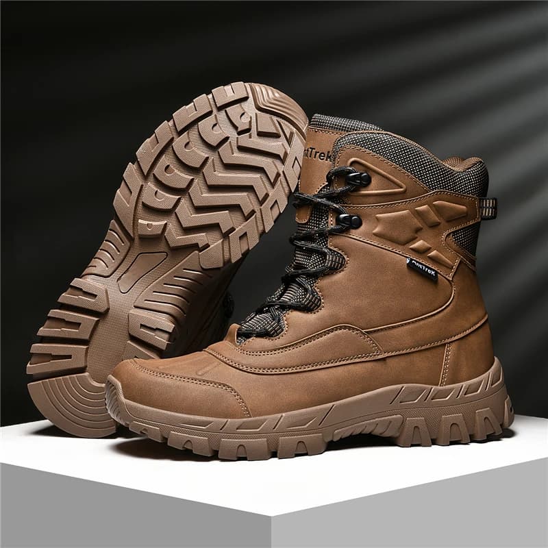 Men's high-top hiking shoes four seasons new non-slip field training boots breathable casual hiking boots desert adventure boots