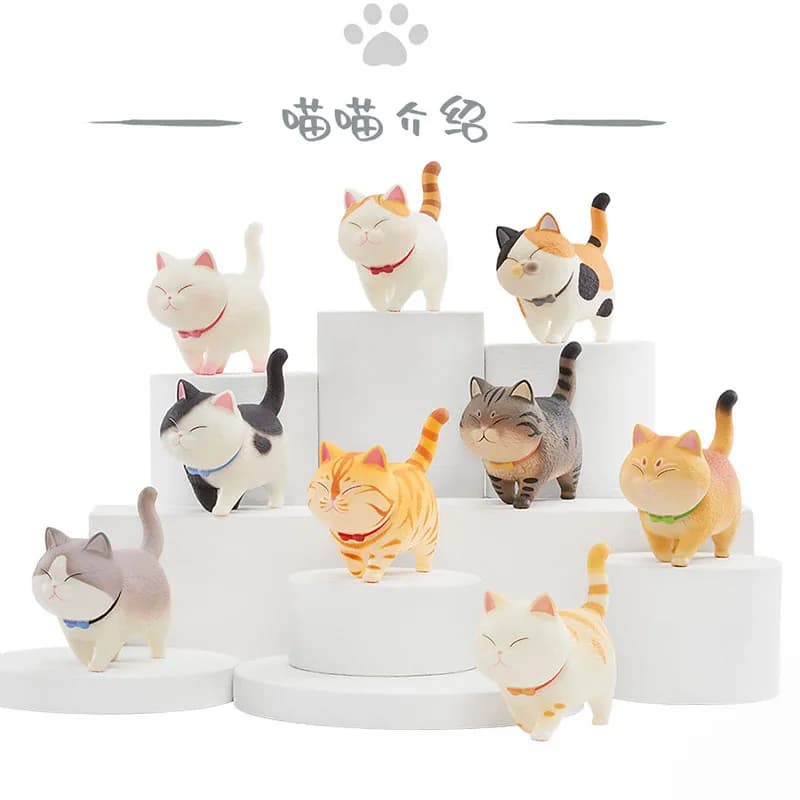 Meow Bell Walking with Delight Series Blind Box Toys Kawaii Anime Figure Doll Mystery Box Caixa Misteriosa Model regalo di compleanno