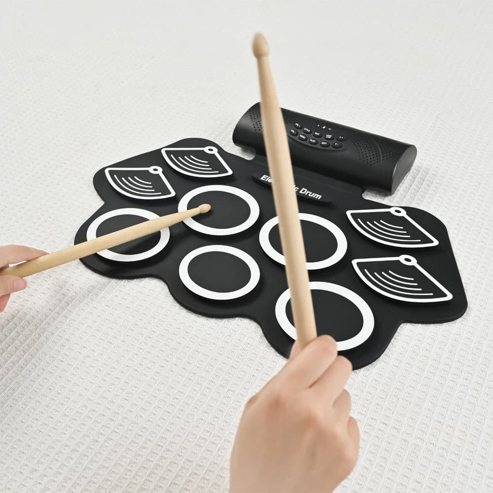 Pad per batteria digitale personalizzato con batteria ricaricabile e altoparlante Set di avvolgimento elettronico a 9 pad