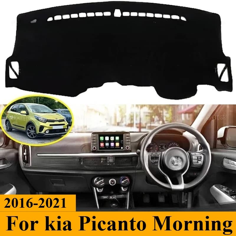 Car Dashboard Kia Picanto Morning 2018 2019 2020 2021 2022, Sunscreen, Carpet