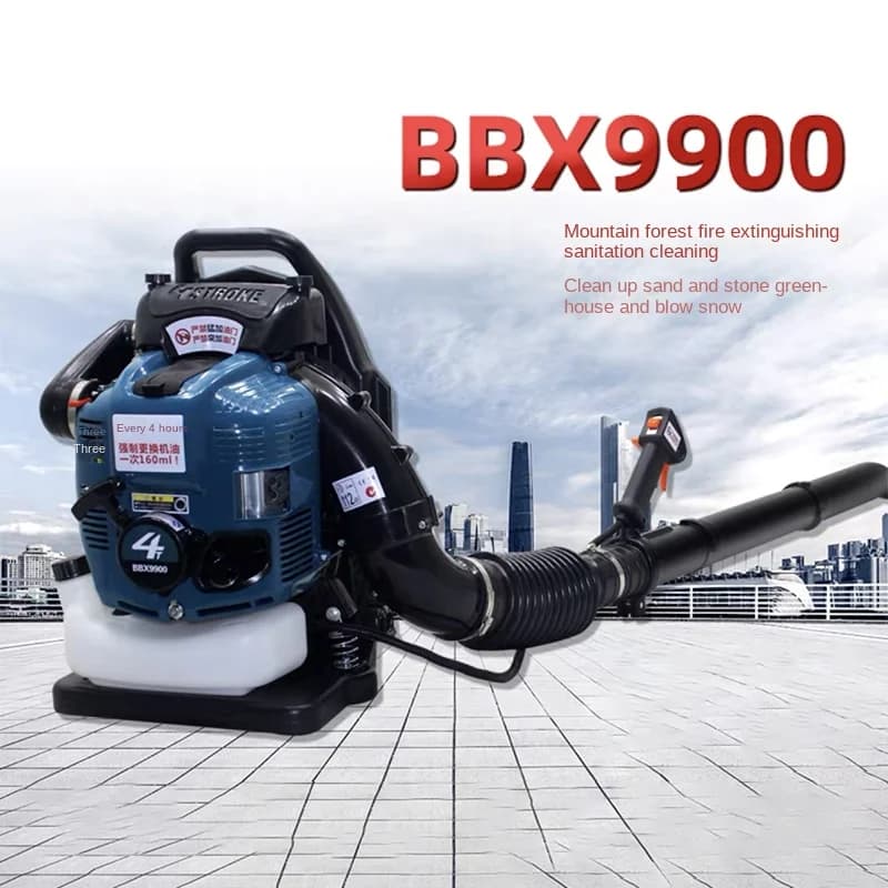 BBX9900 aeratore spazzaneve a zaino a quattro tempi soffiatore per foglie a benzina soffiatore per foglie a vuoto estintore a vento ad alto vuoto ventilatore da 75.6Cc