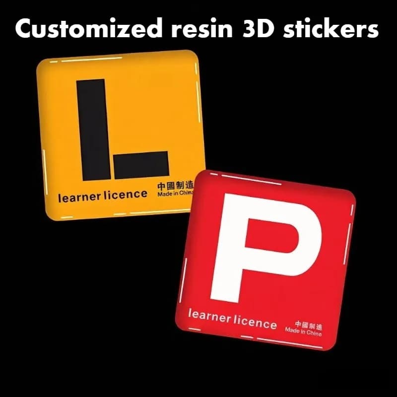 50 Pezzi Etichette Personalizzate in Resina Epossidica, Logo Personalizzato, Etichetta in Resina Epossidica, Logo Auto, Marchio Impermeabile e Resistente all'Usura