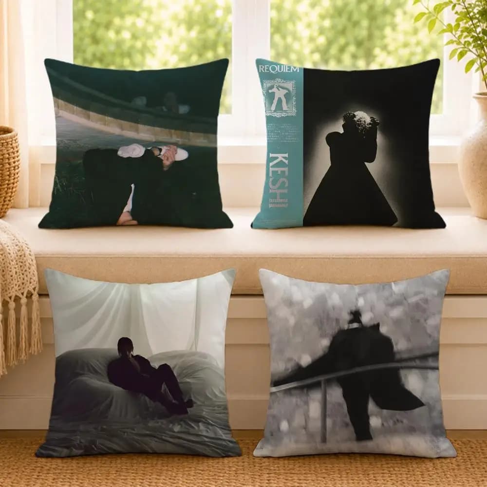 Lo-fi K-keshiS Cushion Cover Ultra Soft Pillowcase, Cloud-Like Comfort Fabric with Concealed Zipper