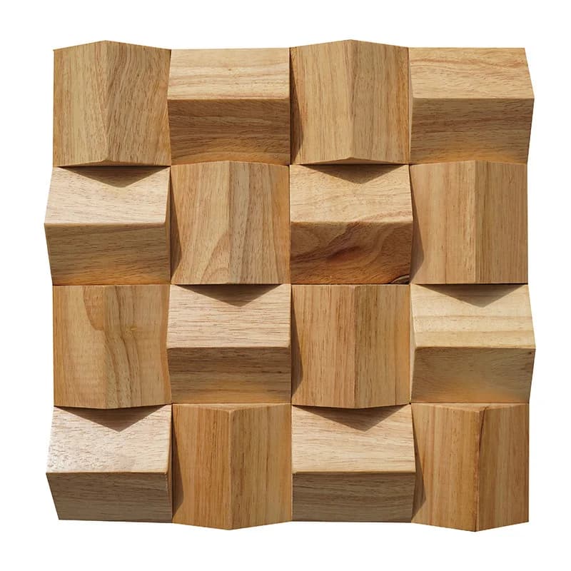 Adesivo per pannello acustico in legno - Mosaico autoadesivo in legno massello, diffusore trappola per bassi per partizione KTV Home Theater