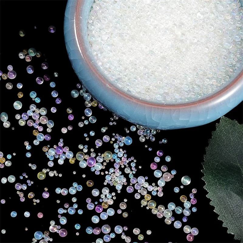 10/20g 0.6-3mm Mini bolla palla vetro resina riempitivo per Silicone UV epossidico stampo gioielli che fanno accessori decorazione unghie