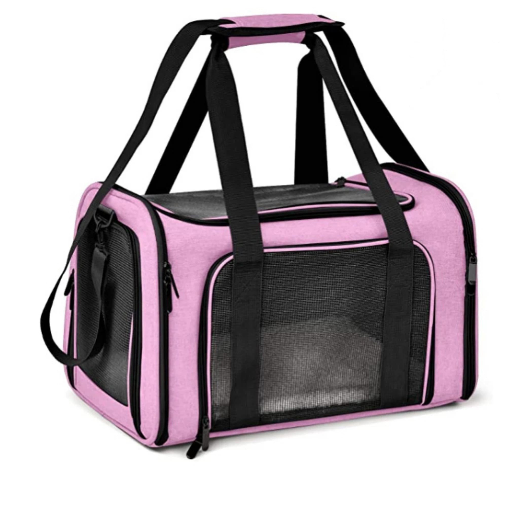 Trasportino per cani e gatti per cuccioli di gatti di taglia piccola e media fino a 15 libbre, trasportino approvato dalla compagnia aerea TSA Soft Sided, cucciolo da viaggio pieghevole C