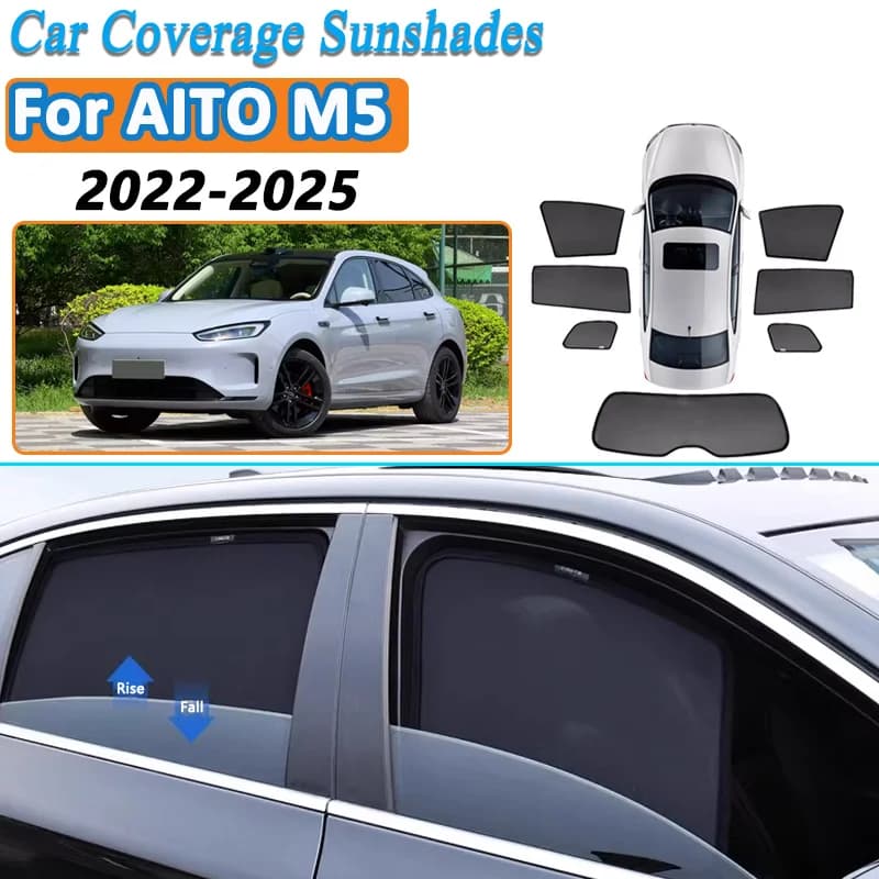 Per AITO M5 2022-2025 2024 2023 Tendine Parasole a Rete per Finestrini Auto, Protezione Solare, Tende Privacy, Visiere Parasole, Accessori Auto Anti-Zanzare